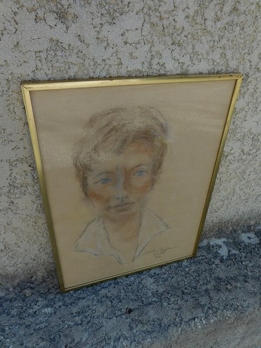 Tableau pastel sur papier - pastel,
