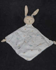 🍀Doudou Plat Mouchoir Lapin