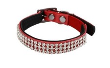 Collier pour chat rouge Diam's