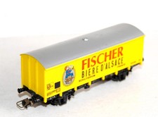 JOUEF HO 6274 WAGON REFRIGERANT FISCHER SCHILTIGHEIM, FOURGON FRIGO SNCF BIERE