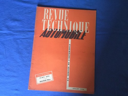 Revue technique automobile rta - technique,