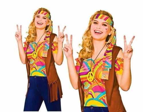 Kit hippie femmes costume - hippie,