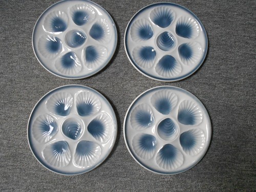 Assiettes huîtres - 4, à