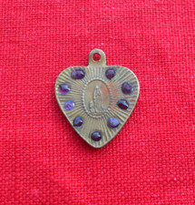 Nouvelle Apparition ND Dame De Lourdes   - Médaille Coeur  Pendentif  !