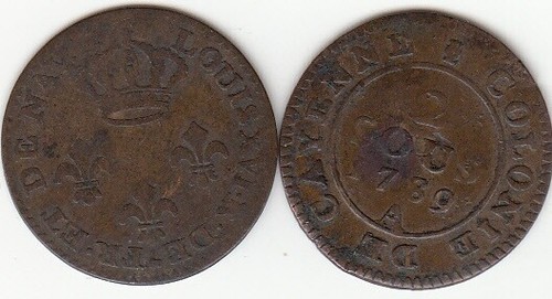 Monnaie colonie royale louis - royale,