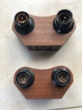 VINTAGE Belle paire applique murale en teck PHILIPS