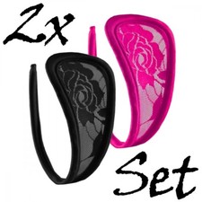 Pair ladies string lace - pair, c-string