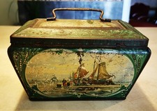 Jolie boite en tôle lithographiée pour la chicorée Paul Mairesse à Cambrai