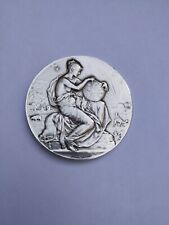 ANCIENNE MÉDAILLE ARGENT MASSIF TOURING CLUB DE FRANCE PAR ALPHEE DUBOIS 66,3 GR