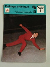 CARTE ED. RENCONTRE 1977 / PATINAGE ARTISTIQUE - PALMARES MASCULIN
