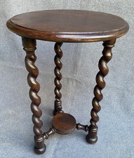 Antique french plant table 19th century woodwork stool