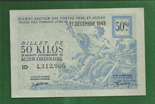 Billet  matière  - 50 kilos