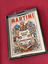 Objet Publicitaire Ancien Plateau MARTINI & ROSSI Bois Miroir
