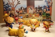 JIM FRANCE LE MANEGE ENCHANTE ORTF 1967 SERIE COMPLETE DE 13 FIGURINES PLASTIQUE