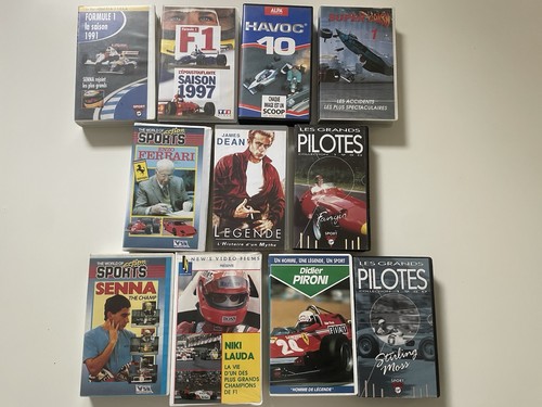 Lot vhs formule pilote senna - formule,