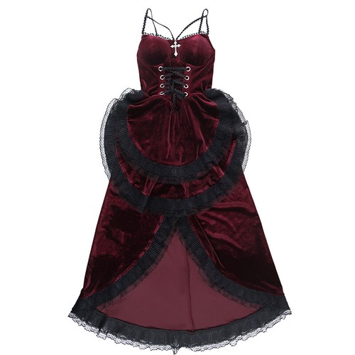 Sexy femme rétro velours midi - velours,