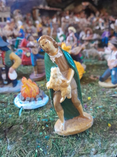 Santon ancien berger 1953 cm - ancien,