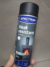 Spray Peinture Noir Mat Haute Température 800°