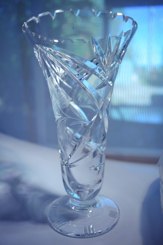 Crystal heavy cut etched - heavy, &