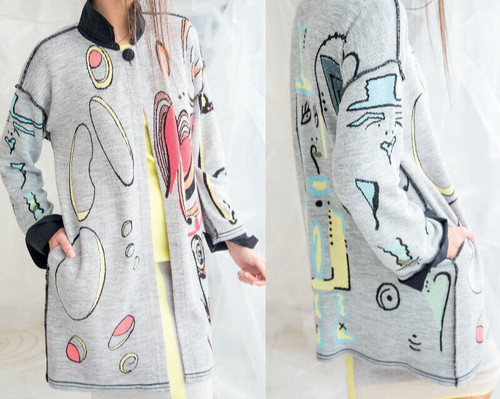 Gilet long marque elisa - gilet,