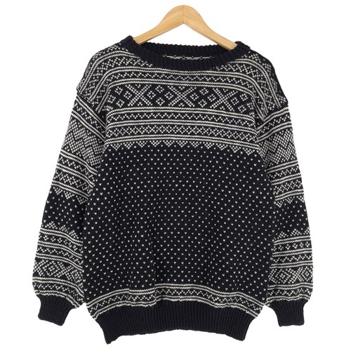 Pull nordique noir scandinave - nordique,