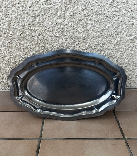 Grand plat forme ovale - plat, en