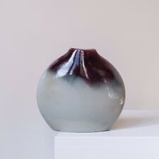 Vase Lentille en Céramique Émail, par Yves Mohy pour Virebent, France Années 70