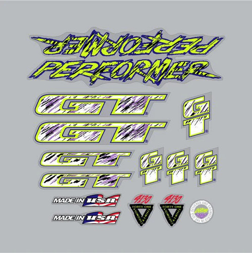 1993 bmx performer decal - bmx,