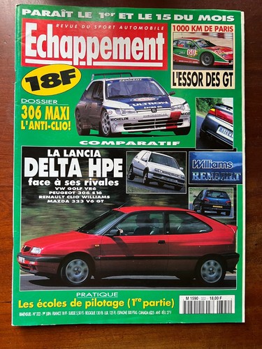 Echappement 322 06 - echappement, 06/1995