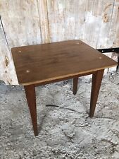 Table Ecolier Bois Pieds Compas Vintage #A255