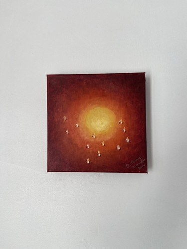 Tableau abstrait lumineux - abstrait,