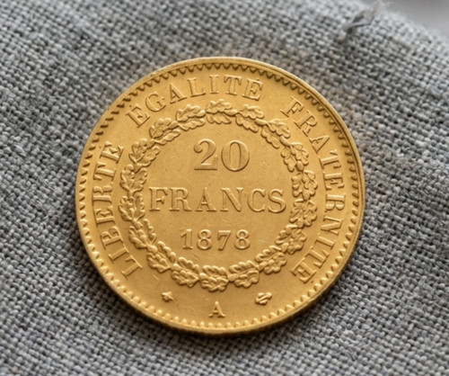 Pièce francs - pièce, or