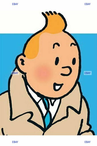 Postcard print hergé - print, /
