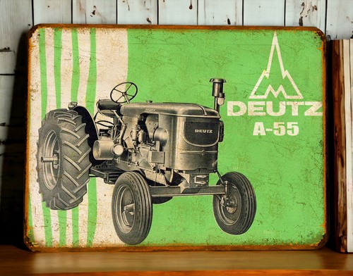 Plaque métal tracteur deutz - plaque,
