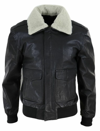 Veste cuir véritable pour - en,