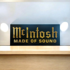 Plaque murale McIntosh miroir doré acrylique aluminium home cinéma décoration...