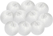 Lot de 10 lampions ronds en