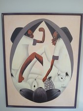 Signed Jules - Naif Folk Art