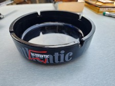 Très grand Cendrier bar AUTHENTIC en céramique noire – vintage bistrot déco 18cm