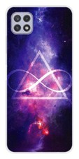 Coque en silicone imprimée compatible Samsung Galaxy A22 5G Infinite Triangle