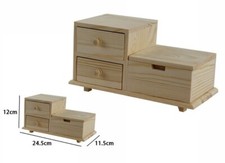 Mini Commode En Bois Naturel 2