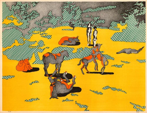 Henri cueco estampe - cueco,, estampe,