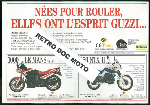 Prospectus moto guzzi - guzzi, le