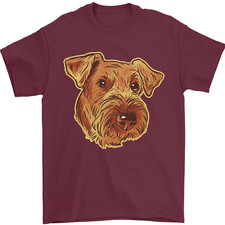 An Airedale Terrier Waterside Bingley Chien T-Shirt 100% Coton