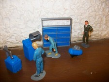 Compatible SCALEXTRIC CARRERA figurine 1/32 diorama  3  Set de Garage 