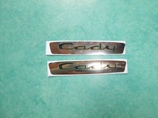 Paire autocollants chromés