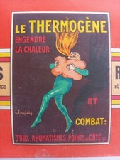 Boîte publicitaire Ouate LE THERMOGÈNE affiche CAPPIELLO 1907 pharmacie PIERROT