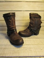 bottines air step cuir marron