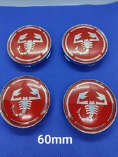 4 Caches Moyeu ABARTH Jante