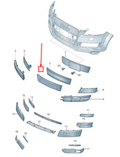 AUDI Q7 4L FRONT LICENSE PLATE
